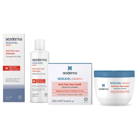 Набор против выпадения волос Sesderma Seskavel Growth, шампунь, 200 мл + маска, 250 мл: цены и характеристики