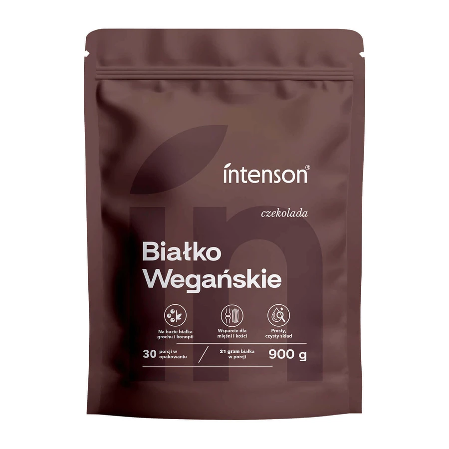 Протеїн Intenson Vegan, зі смаком шоколаду, 900 г: ціни та характеристики