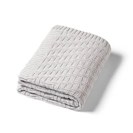 BabyOno, вязаное одеяло, хлопок, серый, 75 см x 100 см, 1 шт.: цены и характеристики