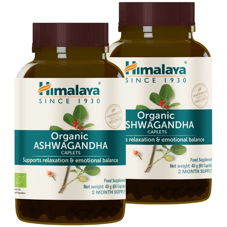 Набор Himalaya Organic Ashwagandha, 2 x 60 таблеток: цены и характеристики