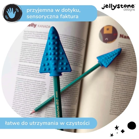 Jellystone Designs, ковпачки для олівців-антистрес, сині, 2 штуки: ціни та характеристики