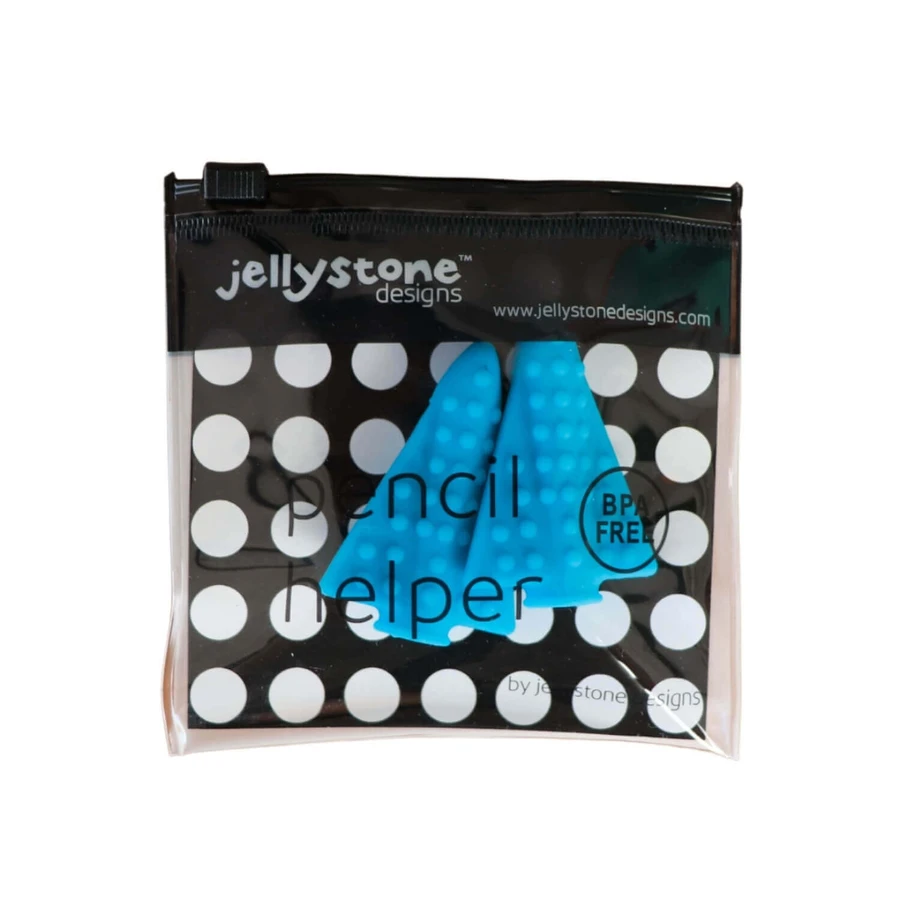 Jellystone Designs, ковпачки для олівців-антистрес, сині, 2 штуки: ціни та характеристики