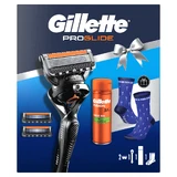Набір Gillette ProGlide FlexBall, бритва, 1 шт + леза, 2 шт + гель для гоління, 200 мл + шкарпетки