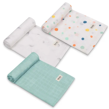 Lionelo Bamboo Set Dot, бамбуковые детские подгузники, 70 x 70 см, 3 штуки: цены и характеристики