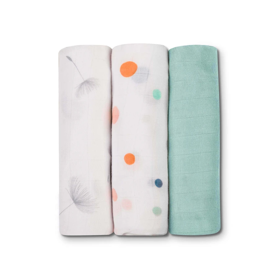 Lionelo Bamboo Set Dot, бамбуковые детские подгузники, 70 x 70 см, 3 штуки: цены и характеристики