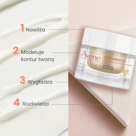 Avene Dermabsol Rejuvenating Day Care Kit, денний крем для формування овалу обличчя, 50 мл + крем для контуру очей, 15 мл: ціни та характеристики