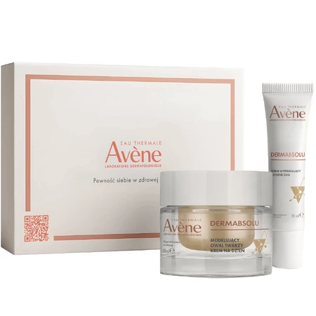 Avene Dermabsol Rejuvenating Day Care Kit, денний крем для формування овалу обличчя, 50 мл + крем для контуру очей, 15 мл: ціни та характеристики