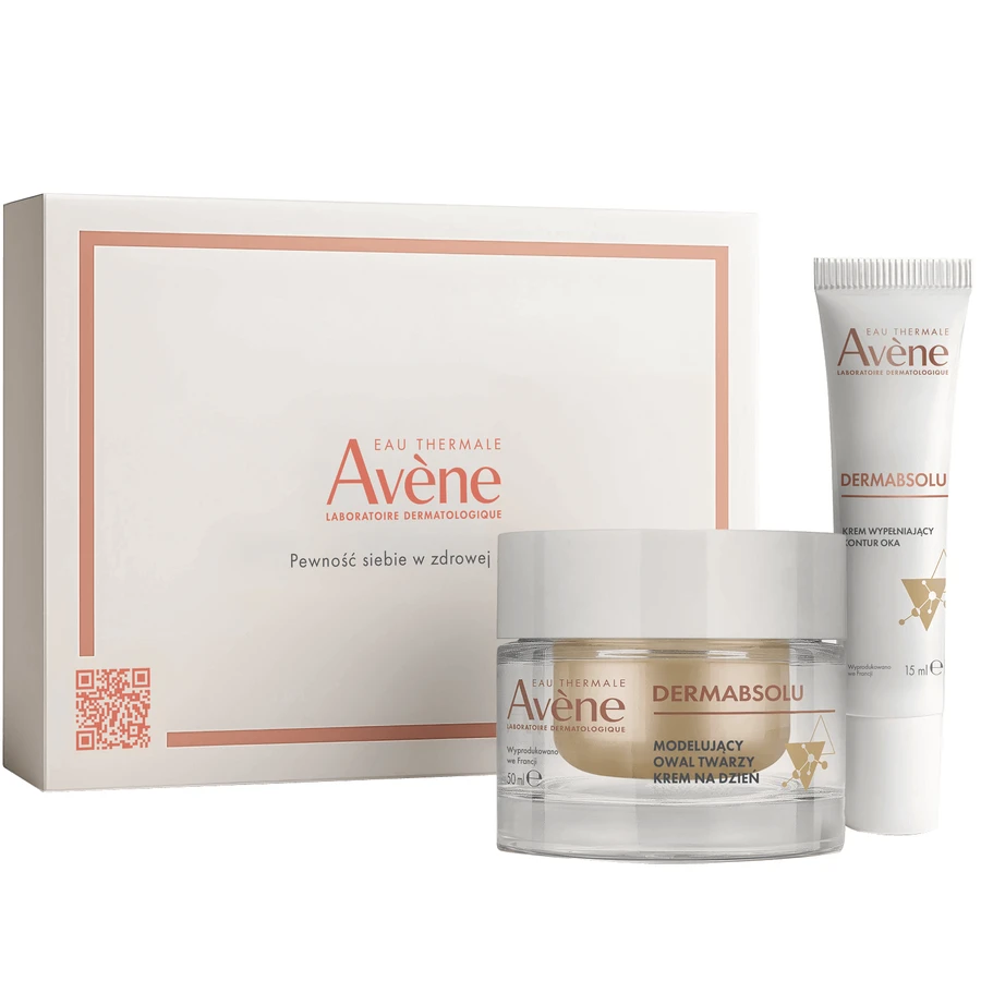 Avene Dermabsol Rejuvenating Day Care Kit, денний крем для формування овалу обличчя, 50 мл + крем для контуру очей, 15 мл: ціни та характеристики