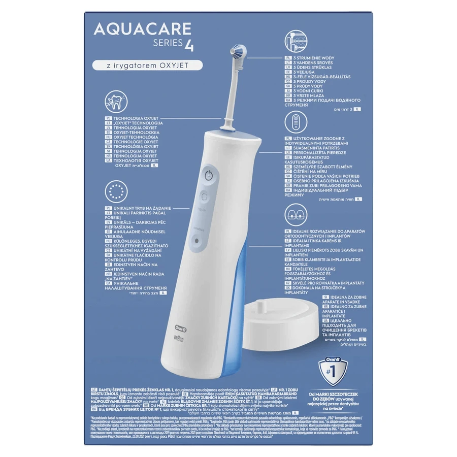 Oral-B AquaCare Series 4, ирригатор с технологией Oxyjet: цены и характеристики