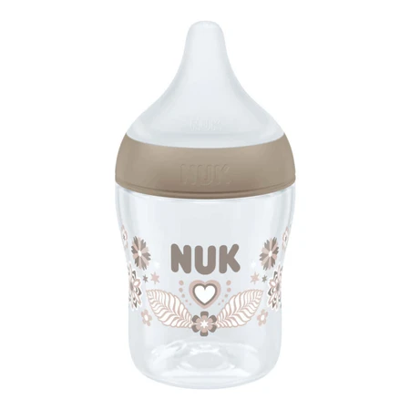 NUK Perfect Match, пляшечка проти кольок з силіконовою соскою, розмір S, сердечка, від народження, 150 мл: ціни та характеристики