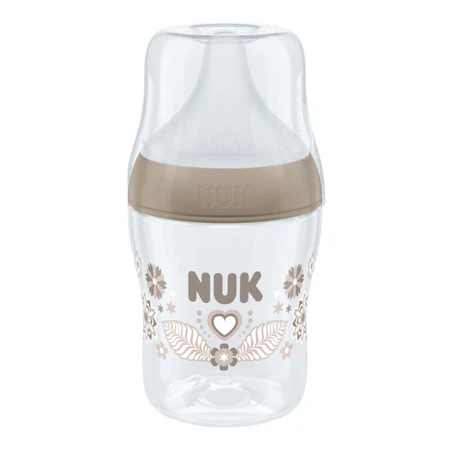 NUK Perfect Match, пляшечка проти кольок з силіконовою соскою, розмір S, сердечка, від народження, 150 мл: ціни та характеристики