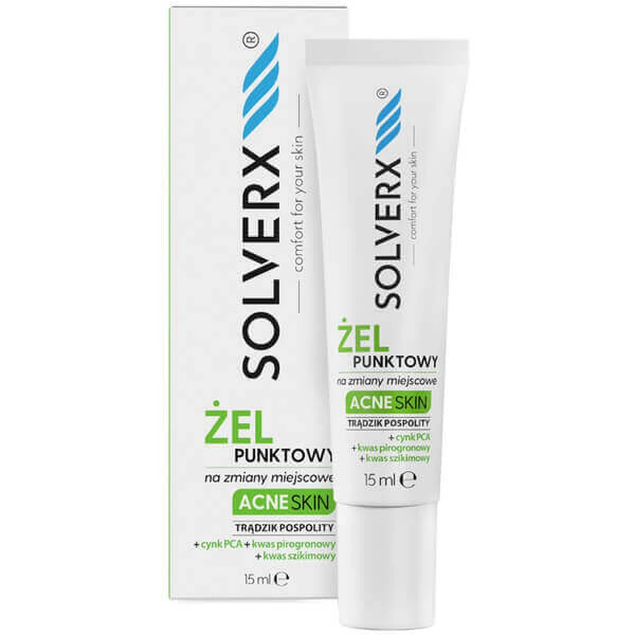 Solverx Acne Skin Forte, точковий гель, 15 мл: ціни та характеристики