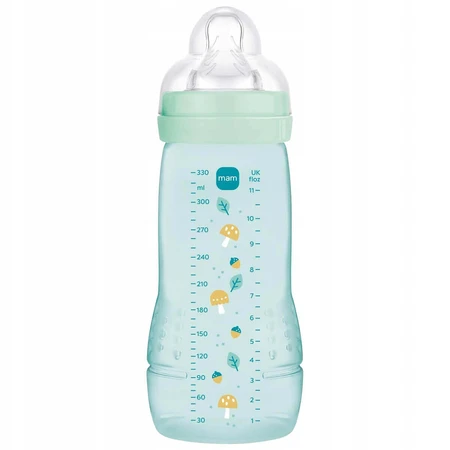 MAM Easy Active, пляшечка проти кольок, з силіконовою соскою, Pattern Fruits, унісекс, від 4 місяців, 330 мл: ціни та характеристики