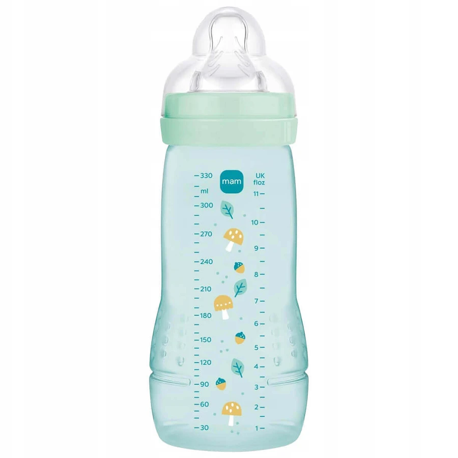 MAM Easy Active, пляшечка проти кольок, з силіконовою соскою, Pattern Fruits, унісекс, від 4 місяців, 330 мл: ціни та характеристики
