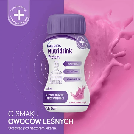 Набор Nutridrink Protein, питательный препарат, со вкусом лесных фруктов, 12 x 125 мл + книга-календарь на 2026 год в подарок: цены и характеристики