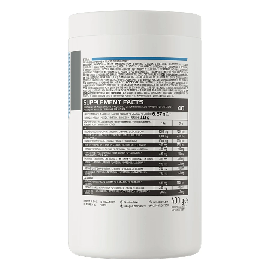 OstroVit EAA, зі смаком грейпфрута, 400 г: ціни та характеристики