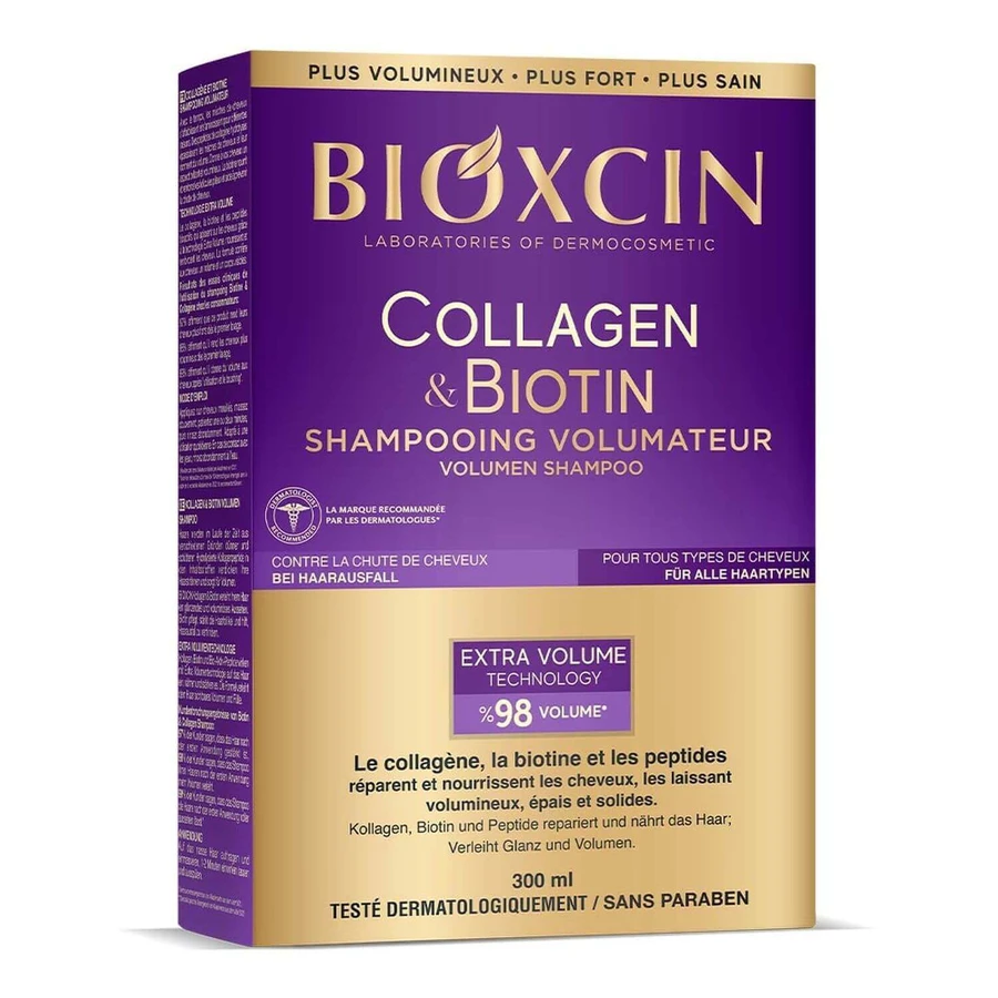 Bioxcin Collagen & Biotin, шампунь для придания объема, 300 мл: цены и характеристики