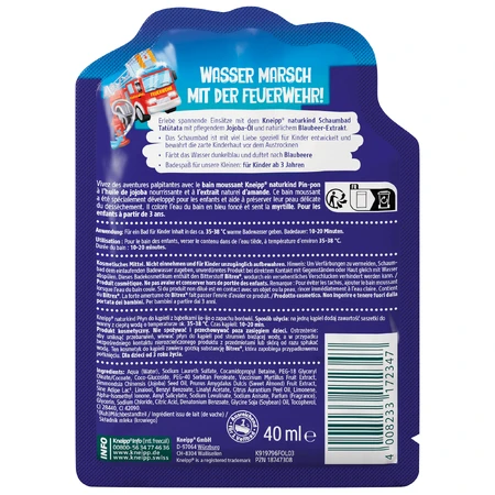 Kneipp Naturkind Ijo-Ijo, пена для ванны, черника, 40 мл: цены и характеристики