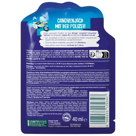 Kneipp Naturkind Ijo-Ijo, пена для ванны, черника, 40 мл: цены и характеристики