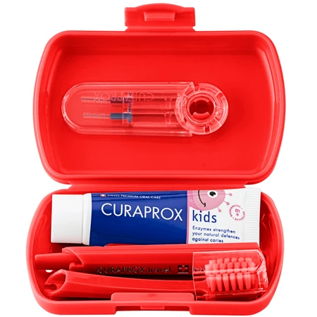 Curaprox Kids, набір для подорожей, червоний: ціни та характеристики
