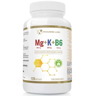 Progress Labs Magnesium + Potassium + B6, 120 капсул
