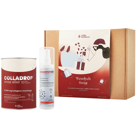 Набор Aura Herbals, эликсир Colladrop Xmas, 333 г + Silver Argentum200, 150 мл: цены и характеристики