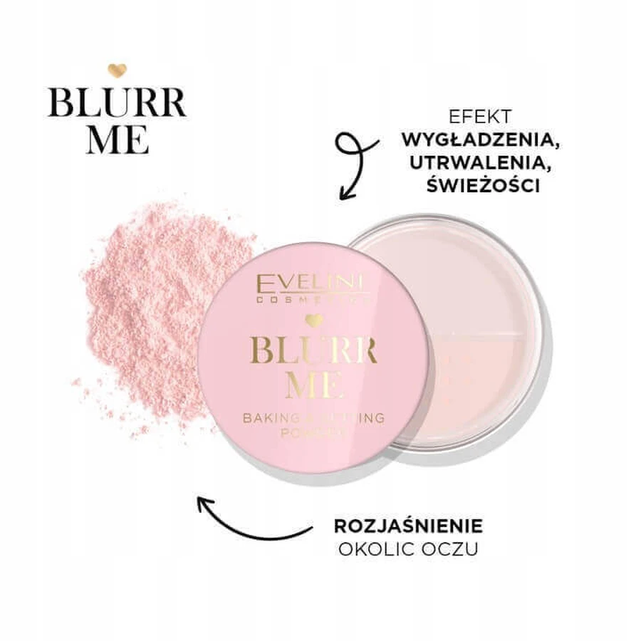 Eveline Cosmetics Blurr Me, розсипчаста пудра для фіксації з технологією м'якого фокусування, 8 г: ціни та характеристики