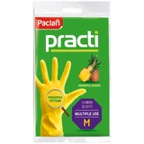 Paclan Practi, рукавички гумові, ароматизовані, ананасові, розмір M, 2 штуки