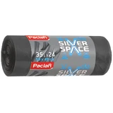 Paclan Silver Space, пакети з вушками, сріблясті, 35 л х 24 шт.