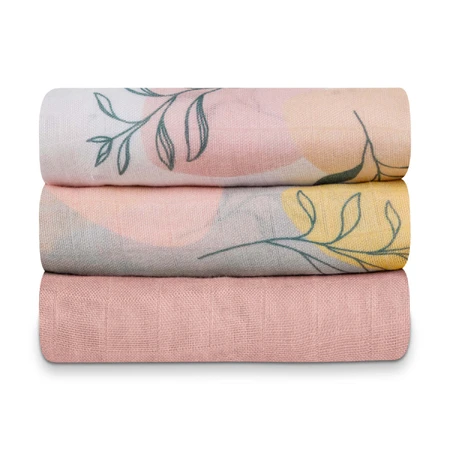 Lionelo Bamboo Set Leaf, бамбуковые детские подгузники, 70 x 70 см, 3 штуки: цены и характеристики