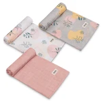 Lionelo Bamboo Set Leaf, бамбуковые детские подгузники, 70 x 70 см, 3 штуки: цены и характеристики