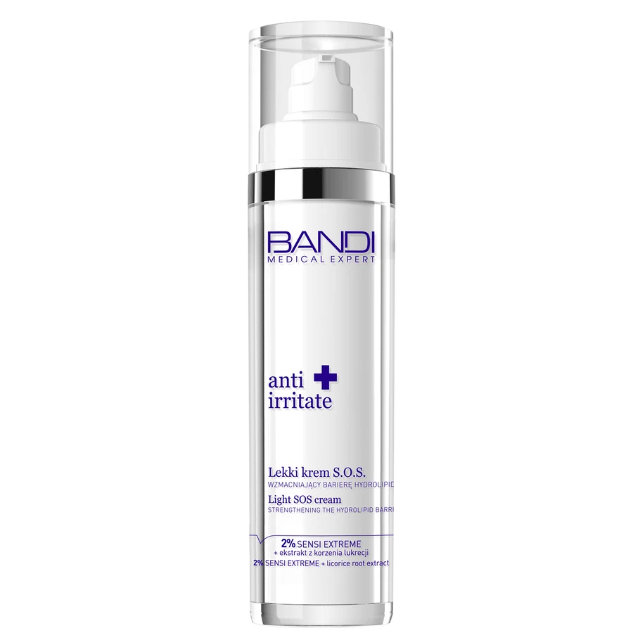 Bandi Medical Expert Anti Irritate, легкий S.O.S. крем для зміцнення гідроліпідного бар'єру, 50 мл: ціни та характеристики