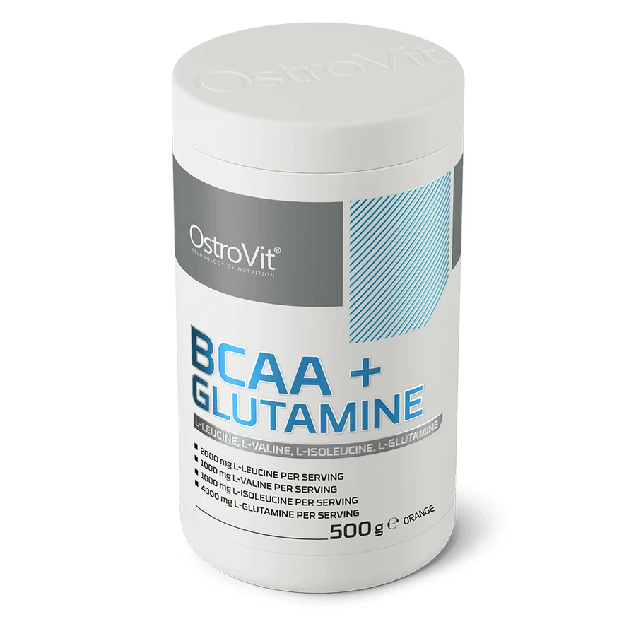 OstroVit, BCAA + глютамин, апельсин, 500 г: ціни та характеристики
