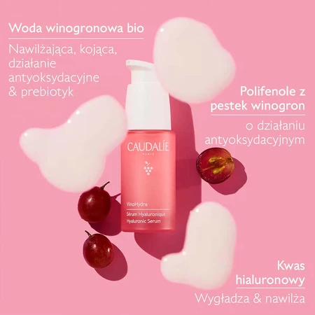 Caudalie VinoHydra Hyaluronic, сыворотка для лица, 30 мл + The des Vignes, гель для душа, 200 мл бесплатно: цены и характеристики