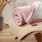 BabyOno, хлопковое одеяло с подкладкой, розовое, 75 см x 100 см, 1 шт.: цены и характеристики