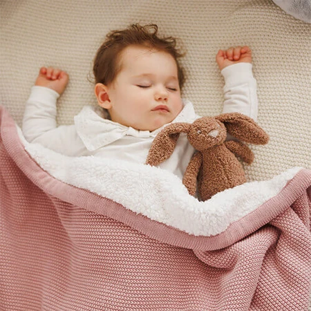 BabyOno, хлопковое одеяло с подкладкой, розовое, 75 см x 100 см, 1 шт.: цены и характеристики