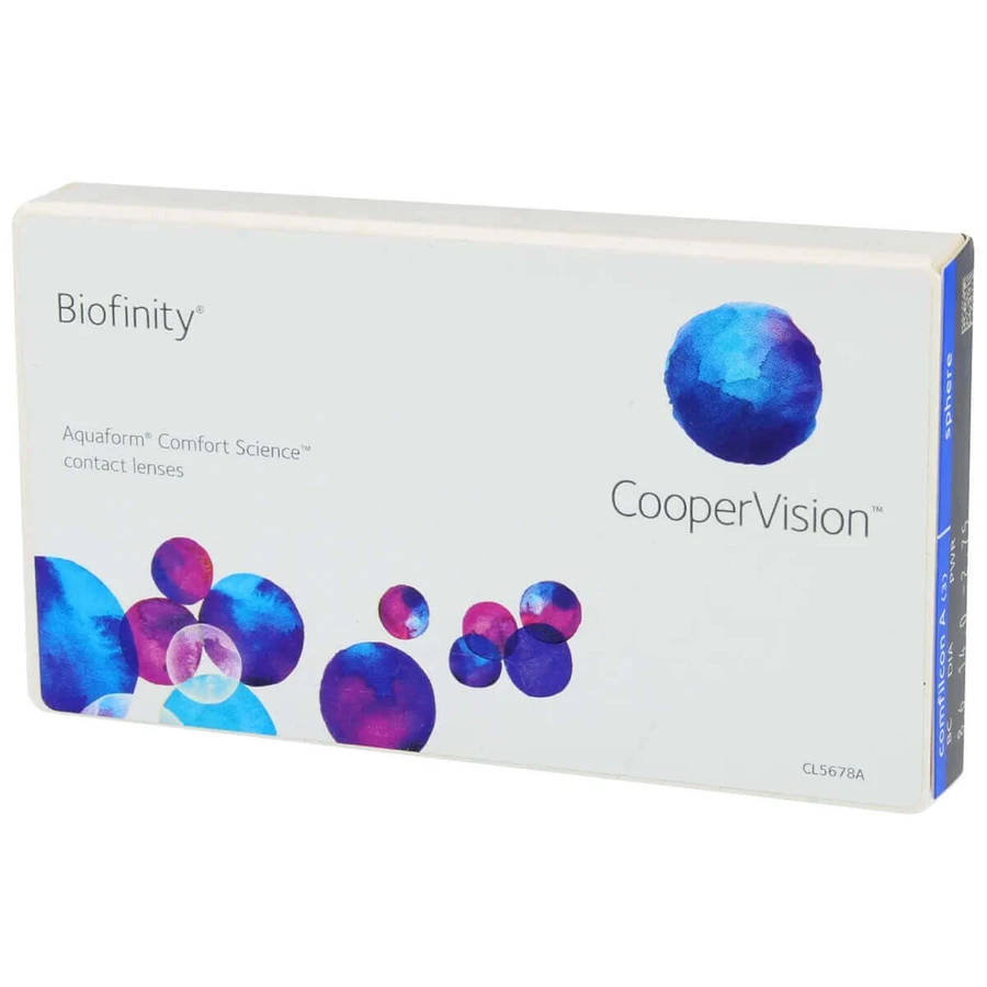Biofinity Cooper Vision 8.6, контактні лінзи, 30-денні, 24-годинні, -5.50, 6 шт.: ціни та характеристики