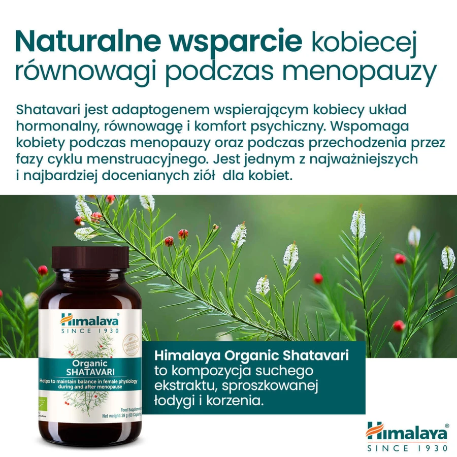 Набор Himalaya Organic Shatavari, 2 x 60 таблеток: цены и характеристики
