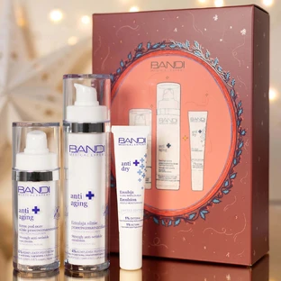 Набор Bandi Medical Expert Anti-Aging, Сильнодействующая эмульсия против морщин, 50 мл + Сильнодействующий крем для век против морщин, 30 мл + Сильнодействующая увлажняющая эмульсия, 14 мл