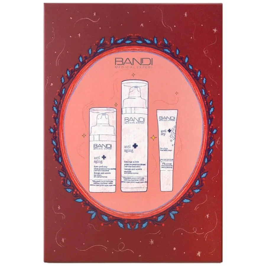 Набір Bandi Medical Expert Anti-Aging, Емульсія проти зморшок, 50 мл + Крем для повік, 30 мл + Емульсія проти зморшок, 14 мл: ціни та характеристики