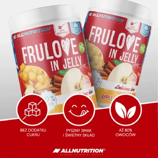 Allnutrition Frulove In Jelly Apple & Cinammon, яблука з корицею в желе, без додавання цукру, 1 кг