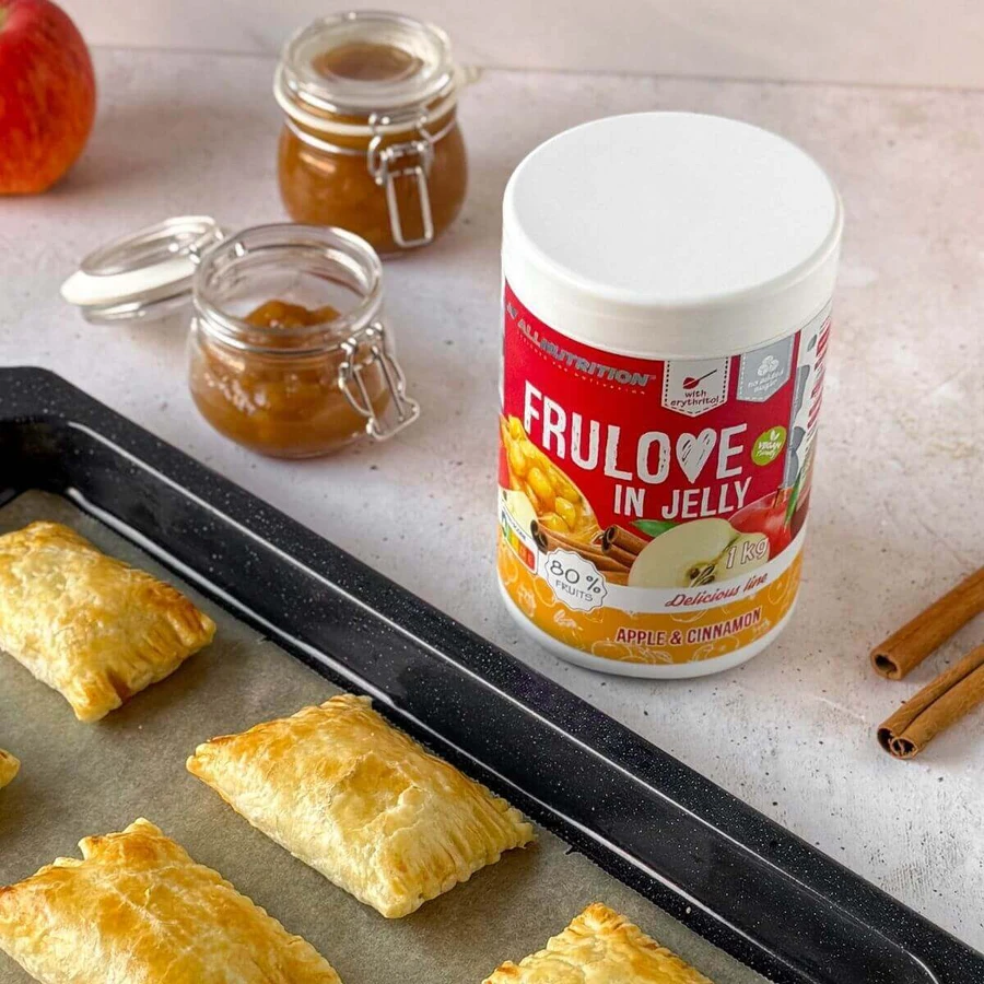 Allnutrition Frulove In Jelly Apple & Cinammon, яблука з корицею в желе, без додавання цукру, 1 кг: ціни та характеристики