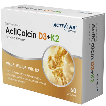 Activlab Pharma ActiCalcin D3+K2, 60 таблеток: цены и характеристики