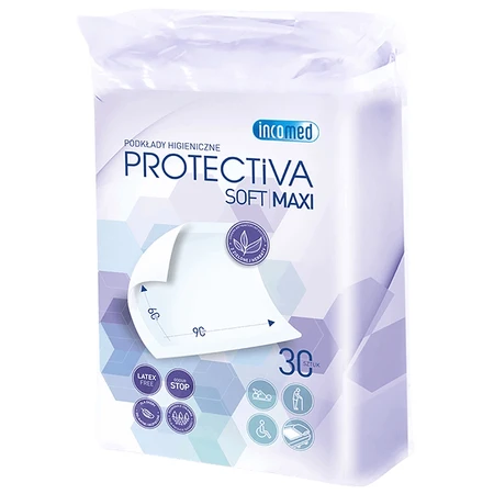 Набір Protectiva Soft Maxi, гігієнічні прокладки, 60 см х 90 см, 2 х 30 штук: ціни та характеристики