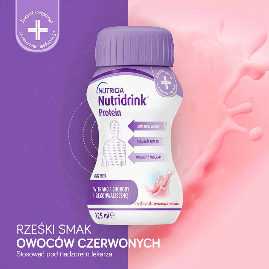 Набор Nutridrink Protein, питательный препарат, со вкусом хрустящих красных фруктов, 12 x 125 мл + книжный календарь на 2026 год бесплатно: цены и характеристики