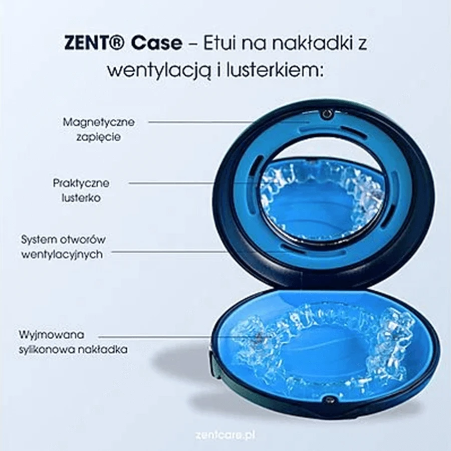 Футляр Zent Case, футляр для ретейнеров, алигнеров, брекетов и накладок, белый: цены и характеристики