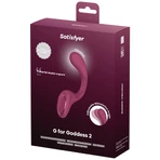 Satisfyer G для Goddess 2, вібратор, винно-червоний: ціни та характеристики