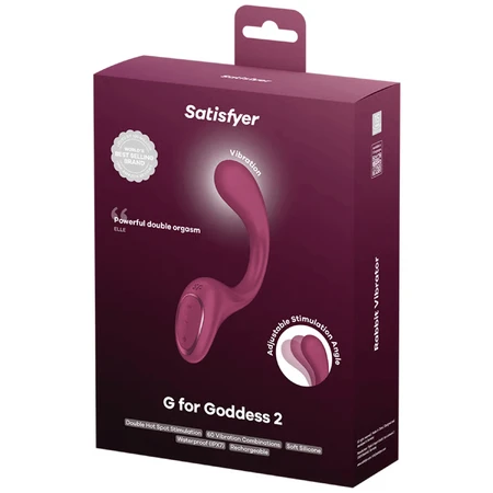 Satisfyer G для Goddess 2, вібратор, винно-червоний: ціни та характеристики