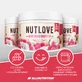 Allnutrition Nutlove White Choco Raspberry, крем на основі білого шоколаду з кокосовою стружкою, мигдалем та малиною, без додавання цукру, 500 г