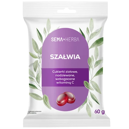 SEMA Herba Травяные конфеты с шалфеем и витамином С, 60 г: цены и характеристики